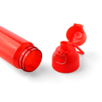 Garrafa de tritan resistente com fecho de clique e pega superior 750ml cor vermelho quarta vista