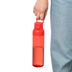 Garrafa de tritan resistente com fecho de clique e pega superior 750ml cor vermelho quinta vista