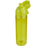 Garrafa de tritan resistente com fecho de clique e pega superior 750ml cor verde segunda vista
