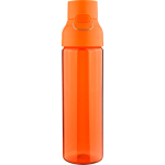 Garrafa de tritan resistente com fecho de clique e pega superior 750ml cor cor-de-laranja segunda vista