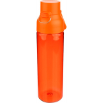 Garrafa de tritan resistente com fecho de clique e pega superior 750ml cor cor-de-laranja quinta vista