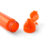 Garrafa de tritan resistente com fecho de clique e pega superior 750ml cor cor-de-laranja sexta vista