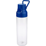 Garrafa tritan transparente com tampa colorida e fecho de clique 750ml cor azul quinta vista