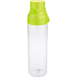 Garrafa tritan transparente com tampa colorida e fecho de clique 750ml cor verde-lima sétima vista