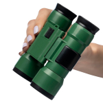 Binóculos em plástico resistente com lentes acrílicas e ampliação 4x cor verde quarta vista