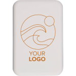 Bateria externa reciclada carregamento USB-C e sem fios 15W 10.000mAh cor branco quinta vista