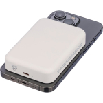 Bateria externa reciclada carregamento USB-C e sem fios 15W 10.000mAh cor branco nona vista