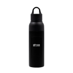 Garrafa antigotas filtro em aço inoxidável reciclado BrandCharger 520ml cor preto vista principal
