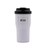 Copo térmico em aço inoxidável com tripla camada BrandCharger 510ml cor branco vista principal