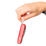 Canivete multiusos em aço inoxidável feito na UE Victorinox 14 funções cor vermelho quarta vista