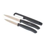 Set de cozinha em aço inoxidável com 2 facas e descascador Victorinox cor preto sétima vista