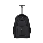 Mochila trolley 2 em 1 em poliéster com compartimento para portátil 20L cor preto primeira vista