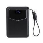 Power bank com cabos integrados e ecrã indicador 20000mAh