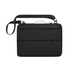 Bolsa acolchoada em poliéster para portátil com bolso antirroubo 15'' cor preto primeira vista