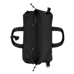 Saco viagem roll-top pele sintética com faixa para trolley e alça ombro