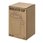 Copo térmico reciclado com fecho hermético e pega 350ml