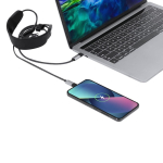 Cabo carregador USB-C com massajador e suporte para telemóvel 100W