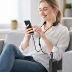 Cabo carregador USB-C com massajador e suporte para telemóvel 100W