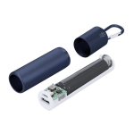 Power bank em alumínio reciclado recarregável e removível 2200mAh