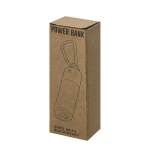 Power bank em alumínio reciclado recarregável e removível 2200mAh