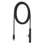 Cabo de carregamento USB-C plástico reciclado com suporte telemóvel 60W