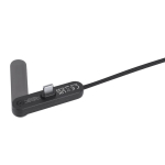 Cabo de carregamento USB-C plástico reciclado com suporte telemóvel 60W