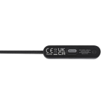 Cabo de carregamento USB-C plástico reciclado com suporte telemóvel 60W