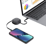 Cabo carregamento USB-C extensível em material reciclado até 120cm 60W