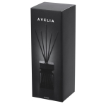 Difusor aromático de vidro preto com 5 varetas de fibra 200ml