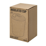 Copo térmico em aço inoxidável reciclado com fecho hermético 350ml