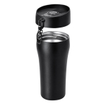 Copo térmico em aço inoxidável reciclado com abertura por botão 280ml