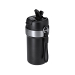 Copo térmico em aço inoxidável reciclado com pega e palhinha 490ml