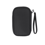 Estojo organizador de viagem em PU com fecho de correr e proteção RFID