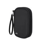 Estojo organizador de viagem em PU com fecho de correr e proteção RFID