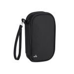 Estojo organizador de viagem em PU com fecho de correr e proteção RFID