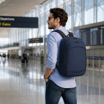 Mochila extensível em poliéster e PU para portátil até 15''