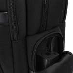 Mochila acolchoada em poliéster e PU com espaço para portátil 15'' 27L
