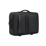 Mochila de viagem em PU com abertura de 180° e vários bolsos 18L