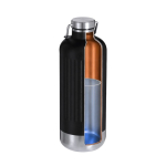 Garrafa térmica aço inoxidável reciclado tampa hermética e pega 800ml