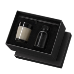 Conjunto aromático em vidro com difusor de 120ml e vela perfumada