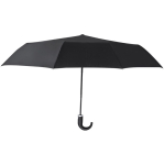 Guarda-chuva dobrável automático poliéster pongee com cabo curvo Ø102 cor preto primeira vista