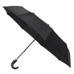 Guarda-chuva dobrável automático poliéster pongee com cabo curvo Ø102