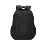 Mochila para portátil em RPET com 3 compartimentos com fecho 15'' cor preto primeira vista