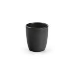 Chávena de café expresso em cerâmica com acabamento mate 80ml cor preto