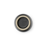Chávena de café expresso em cerâmica com acabamento mate 80ml cor preto terceira vista 