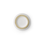 Chávena de café expresso em cerâmica com acabamento mate 80ml cor branco terceira vista 