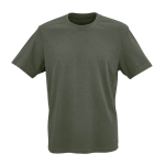 T-shirt unissexo de algodão orgânico com gola canelada 140 g/m2 cor verde militar segunda vista
