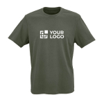 T-shirt unissexo de algodão orgânico com gola canelada 140 g/m2 vista principal