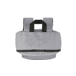 Mochila leve em plástico reciclado e interior acolchoado para PC 15,6'' cor cinzento quinta vista 