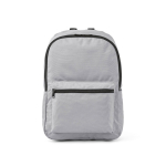 Mochila leve em plástico reciclado e interior acolchoado para PC 15,6'' cor cinzento vista frontal 